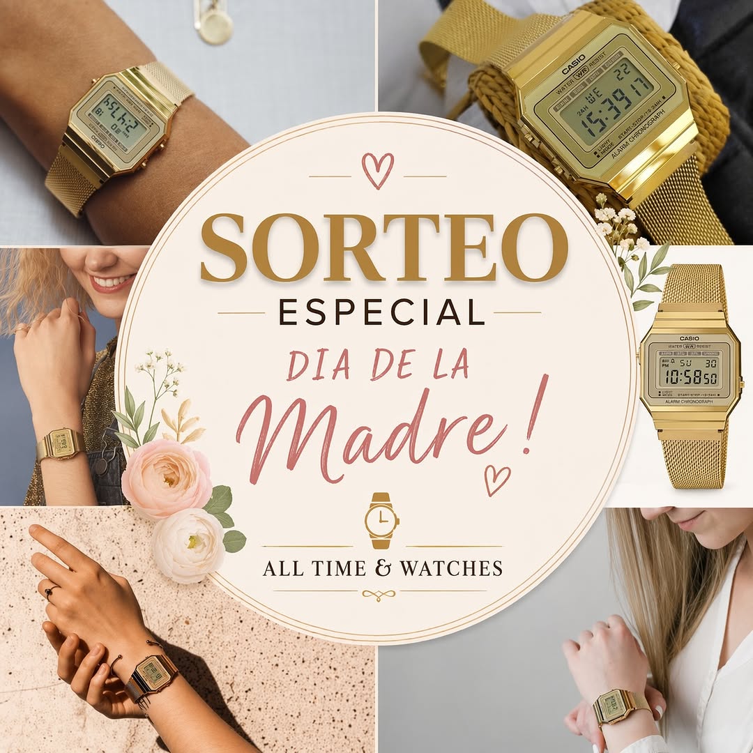 Imagen de 🌸SORTEO DIA DE LA MADRE!

En All Time & Watches sabemos q