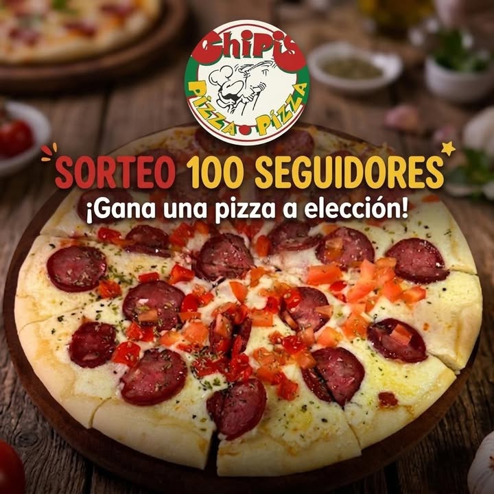 Imagen de 🍕 ¡LLEGARON LOS 100 SEGUIDORES Y LO FESTEJAMOS CON SORTE