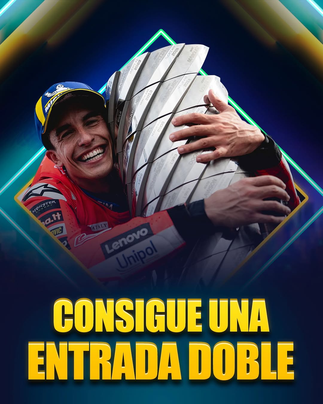 Imagen de 🏍️ CONSIGUE UNA ENTRADA DOBLE 🏍️

¿Quieres una en