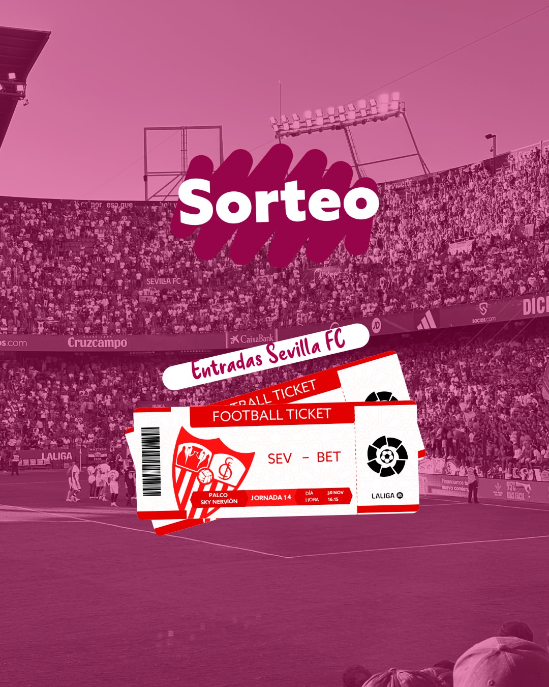 Imagen de 🔴⚪💚 Derbi a la vista. Sorteamos una entrada doble co