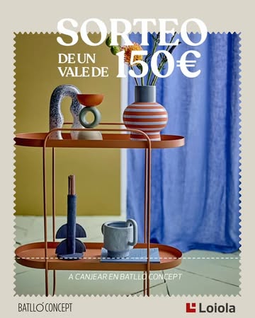 Imagen de SORTEO ESPECIAL LOIOLA & BATLLÓ CONCEPT ✨

Comienza el a�