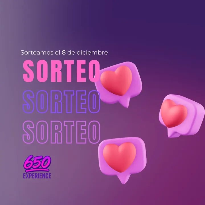 Imagen de 🎉 SORTEO IMPERDIBLE 🎉
Participá y ganá premios incre