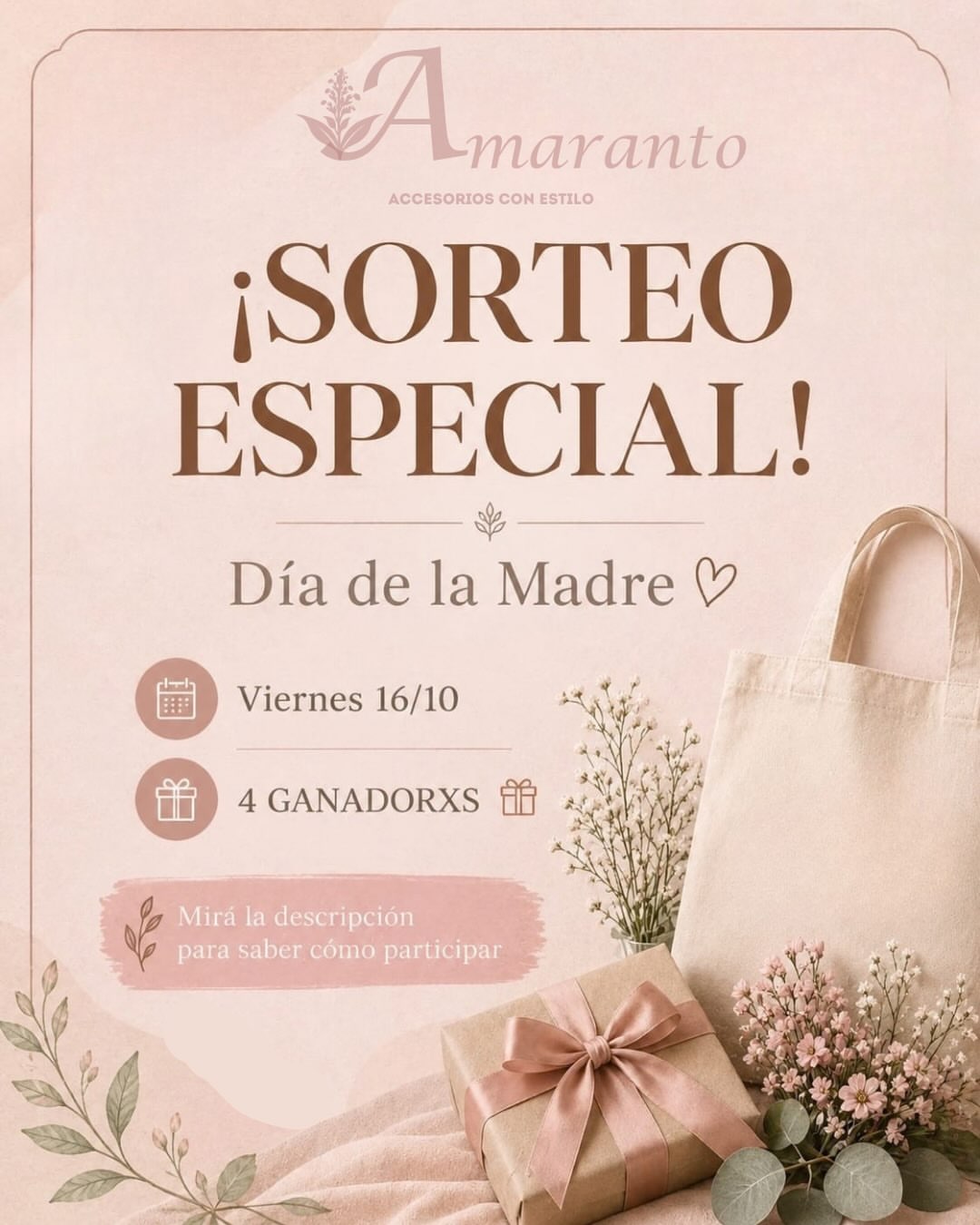 Imagen de 🌸 Se acerca el Día de la Madre y en Amaranto queremos ce