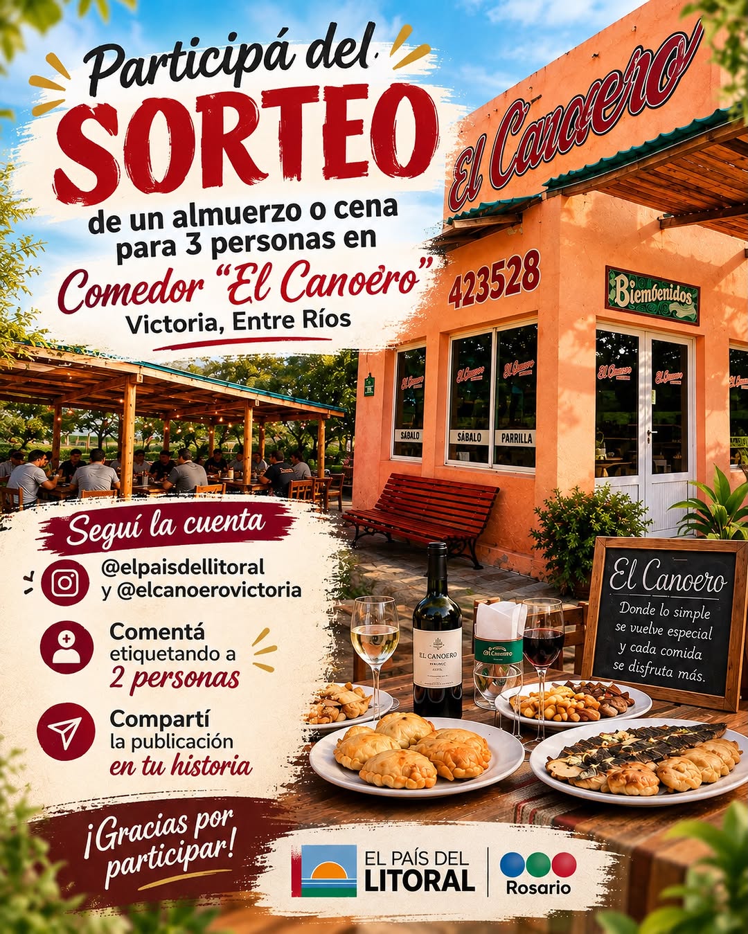 Imagen de 🎉 ¡SORTEO IMPERDIBLE! 🍽️✨

¡Podés ganar una com