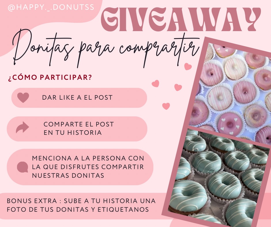 Imagen de DONITAS GRATIIIIIIIISSSSSS ✨🍩💕 EL SORTEO (Etiqueta e