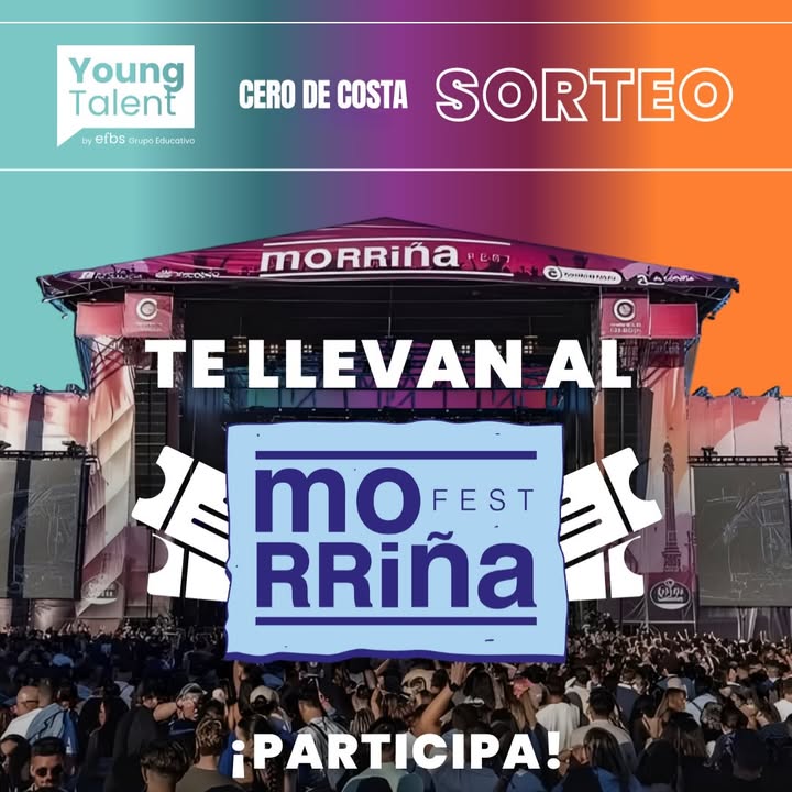 Imagen de 🎟 YOUNG TALENT TE LLEVA AL MORRIÑA FEST

Tenemos 1 abono