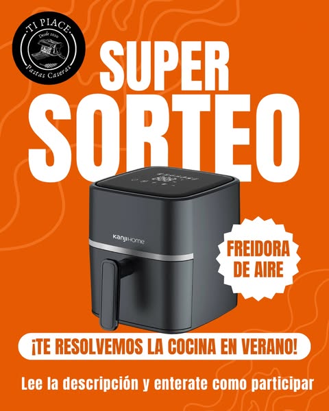 Imagen de 🔥SÚPER SORTEO🔥

TP Pastas te resuelves las comidas y 