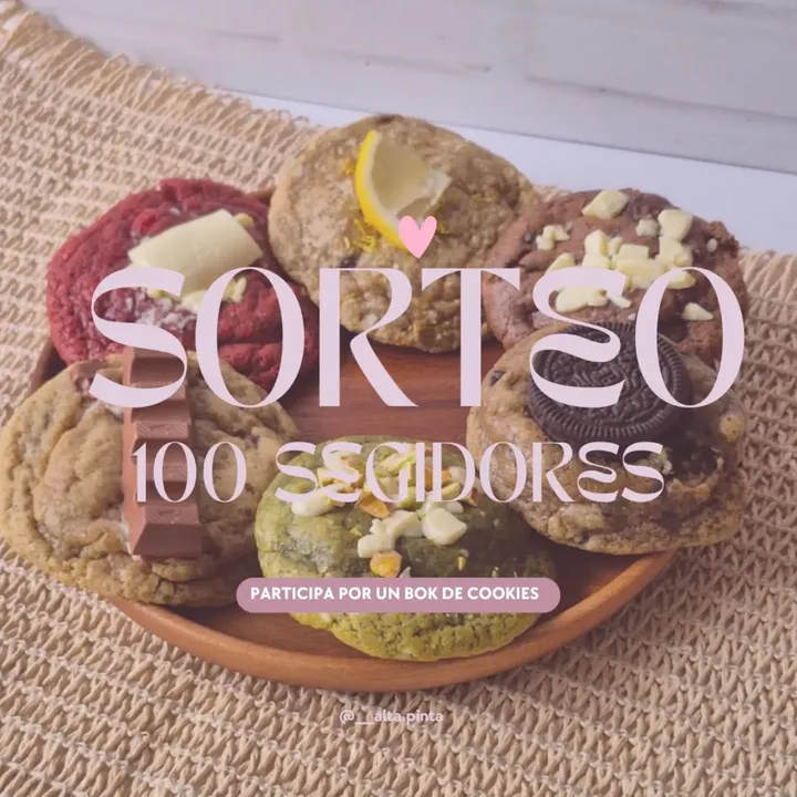 Imagen de ✨ ¡SORTEO 100 SEGUIDORES! 🎉🍪
¡Llegamos a los prime
