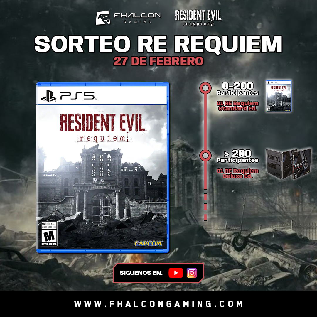 Imagen de 🏆🎮 ¡SORTEO ESPECIAL RESIDENT EVIL REQUIEM! 🎮🏆

