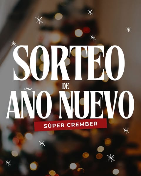 Imagen de 🎆✨ ¡SORTEO DE AÑO NUEVO SUPERCREMBER! ✨🎆

Arranc