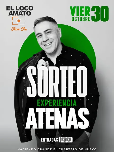 Imagen de 🤩 #SORTEO EL LOCO AMATO ❤️‍🔥
🎟 DOS PASES DOBL
