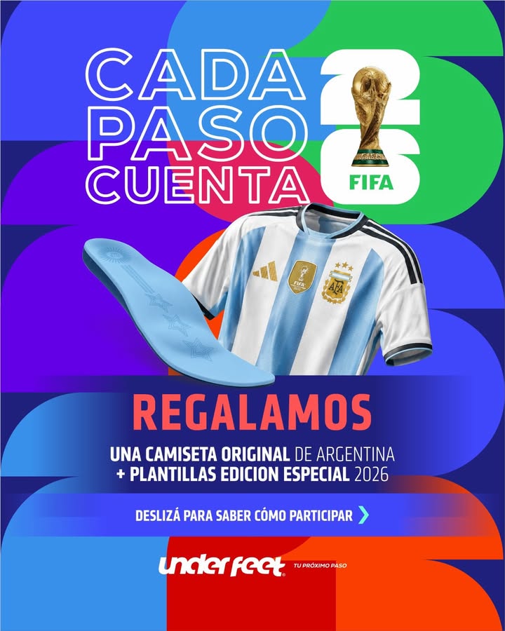 Imagen de ⚽🇦🇷 CADA PASO CUENTA 🇦🇷⚽

En Underfeet quere