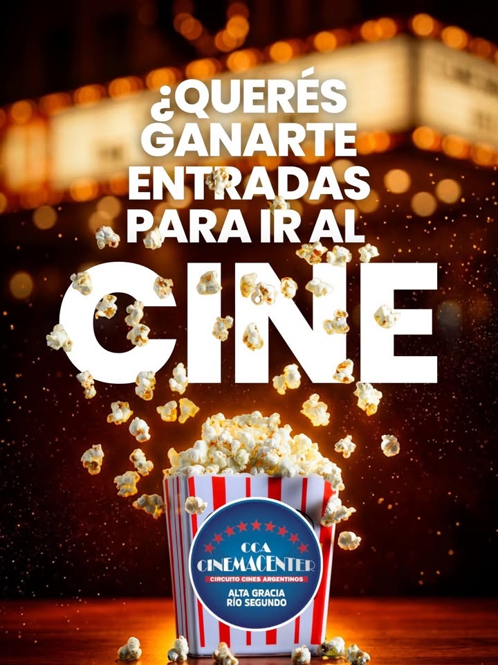 Imagen de TODOS LOS MIÉRCOLES PODÉS GANAR ENTRADAS PARA EL CINE

�