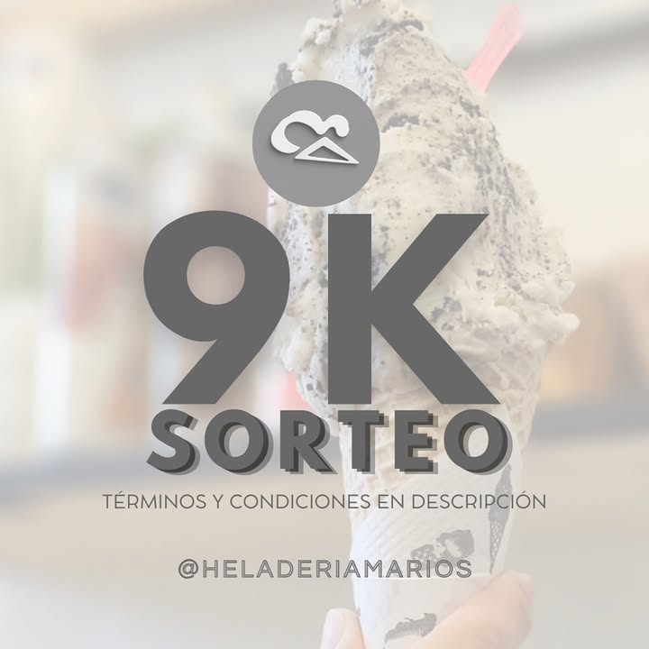 Imagen de 🎉🍦 ¡VAMOS POR LOS 9K EN HELADERÍA MARIO’S! 🍦�