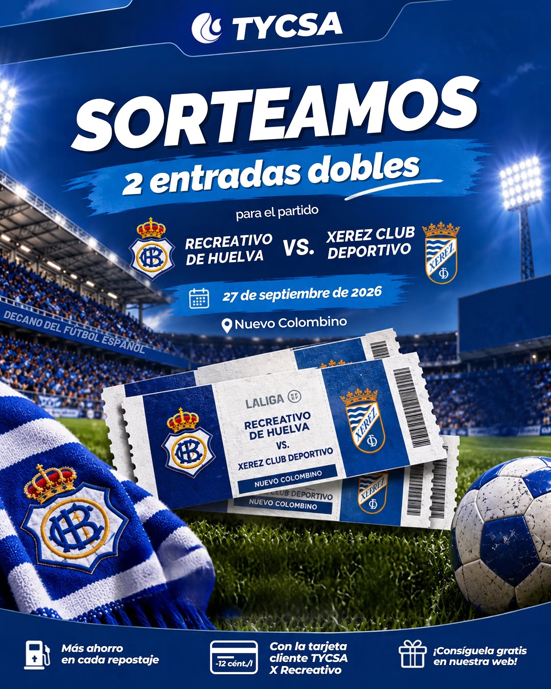 Imagen de 🎉 ¡#SORTEO! ⚽💙
¿Quieres disfrutar del próximo par