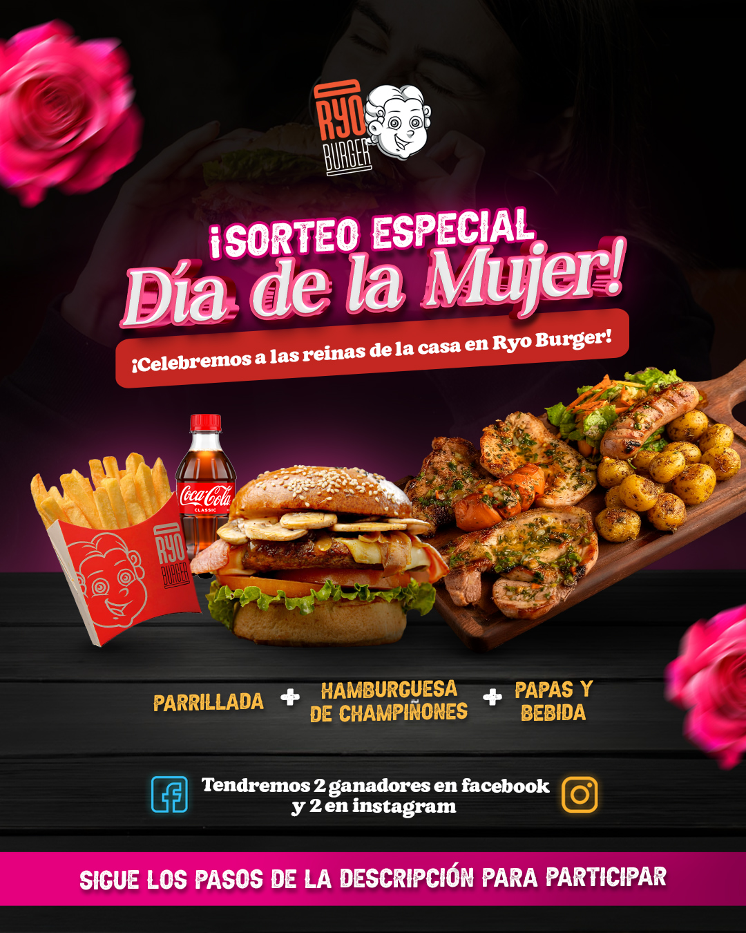 Imagen de 🌹SORTEO DÍA DE LA MUJER❤️

¡GANA 1 parrillada + 1 h