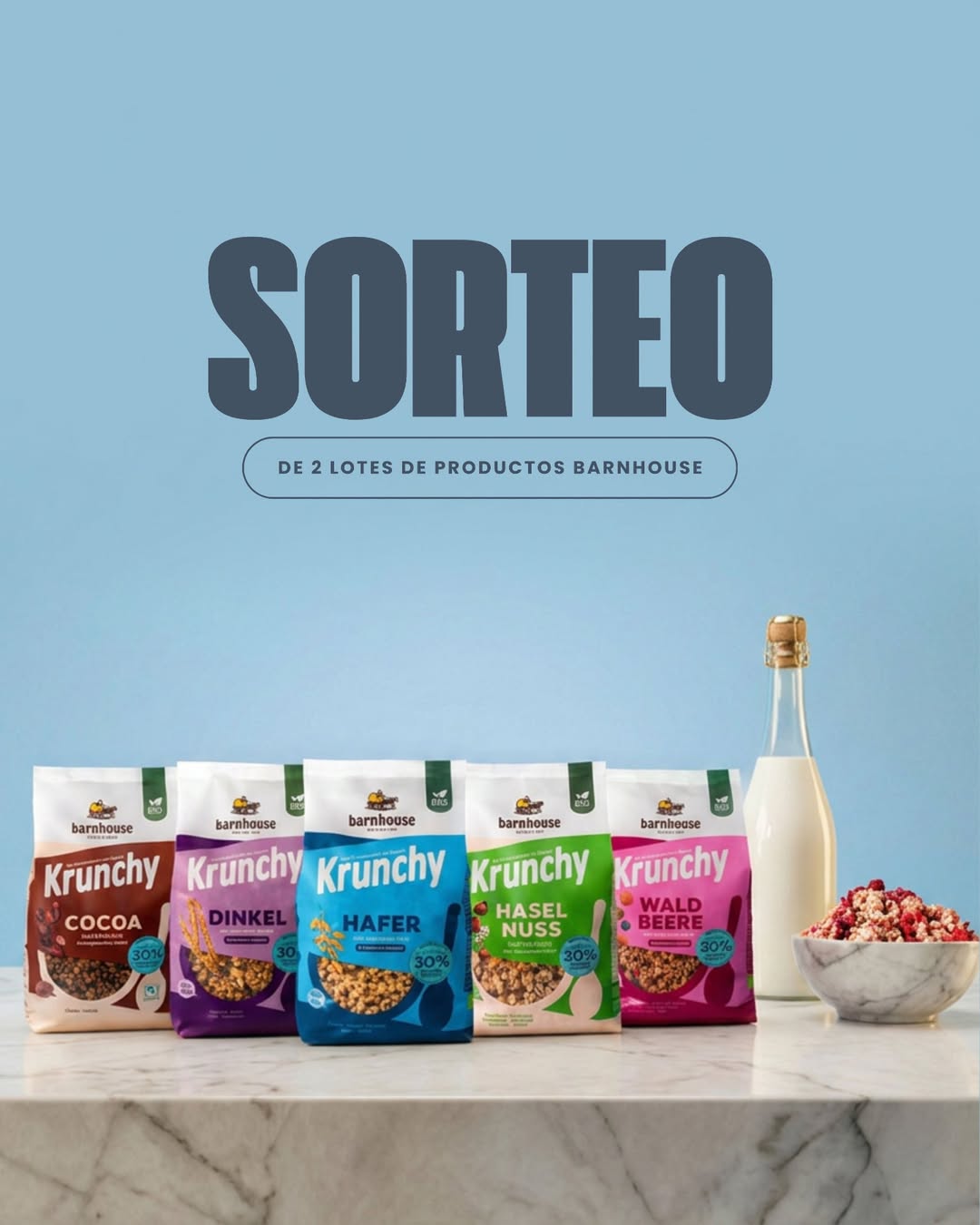 Imagen de 🎉 SORTEO KRUNCHYS -BARNHOUSE 💚  MENOS AZÚCAR, MÁS SA