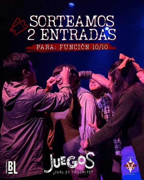 Imagen de ¿JUGAMOS? 🎯 SORTEAMOS 2 ENTRADAS para la función de JUE