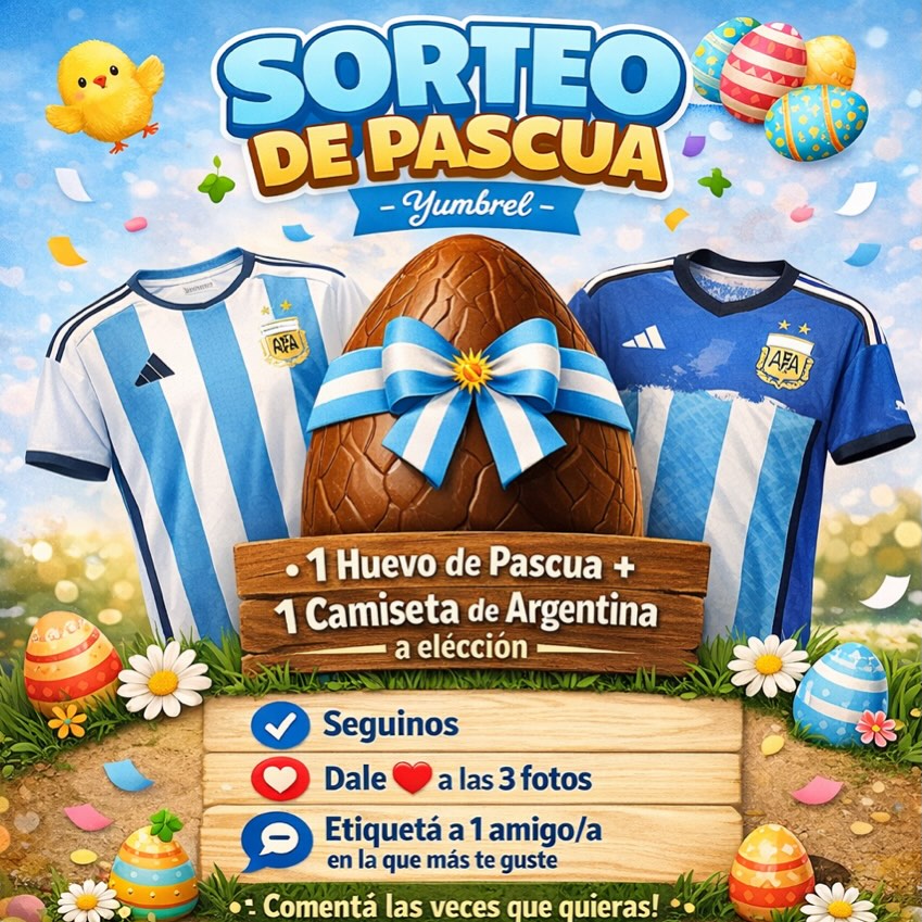 Imagen de 🐣✨ SORTEO DE PASCUA ✨🐣

Se viene Pascua y en Yumbr