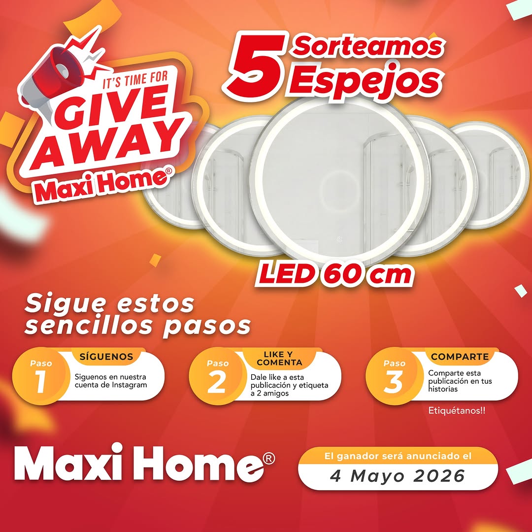 Imagen de ✨ ¡GIVEAWAY MAXI HOME! ✨
🪞 Tu cuarto te está pidien