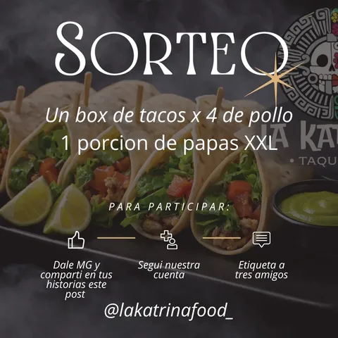 Imagen de 🎉🌮 ¡SORTEO IMPERDIBLE EN LA KATRINA FOOD! 🌮🎉

M