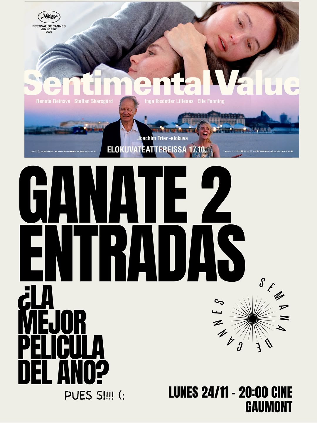 Imagen de Llega al @cine.gaumont MI película favorita del 2025! Un fi