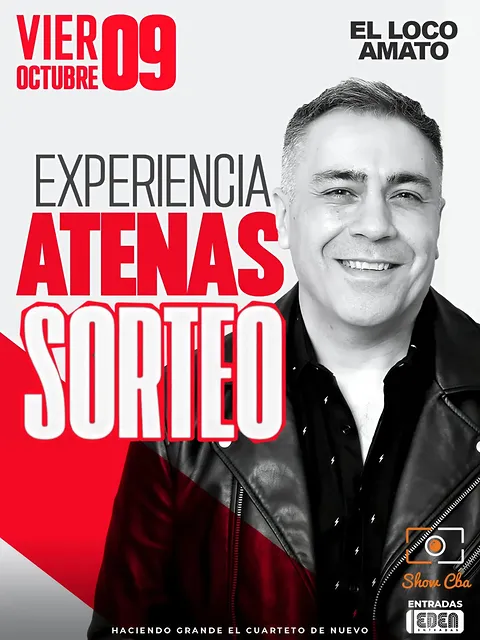 Imagen de 🤩 #SORTEO EL LOCO AMATO ❤️‍🔥
🎟 DOS PASES DOBL
