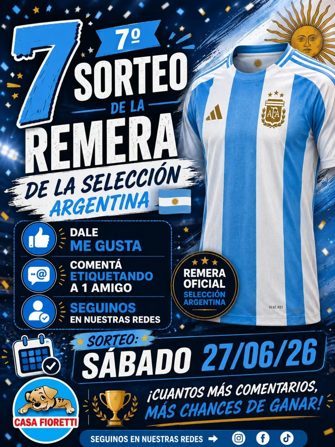 Imagen de 🇦🇷🎉 ¡Lanzamos el 7° sorteo de Casa Fioretti! 🎉