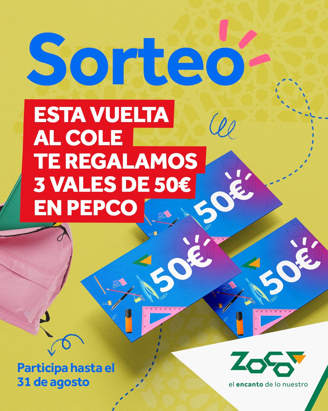 Imagen de ¡La vuelta al cole viene con premio! 🔊𝗦𝗢𝗥𝗧�