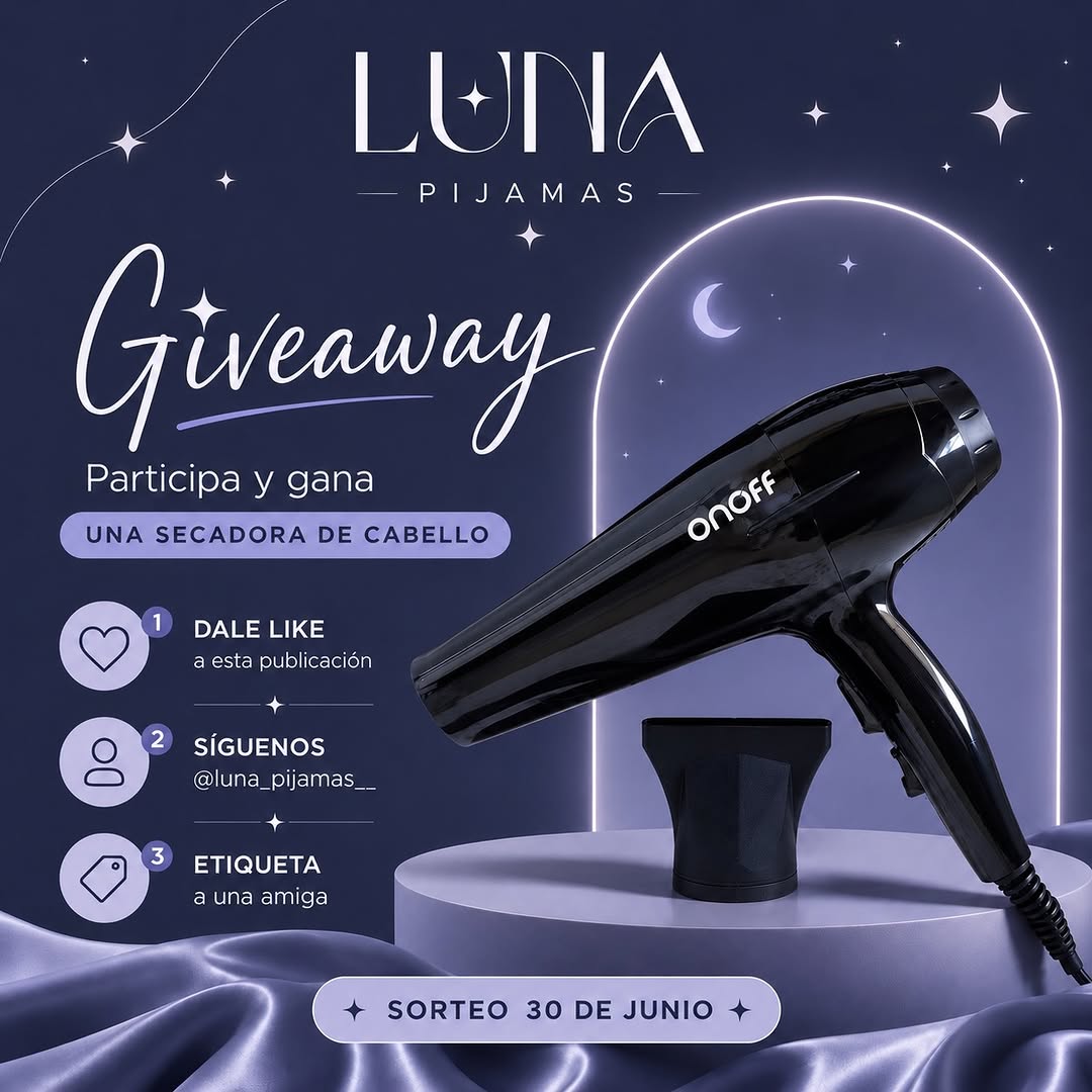 Imagen de ✨Giveaway de Junio🩵🌙
✨Sorteo de secadora de cabell