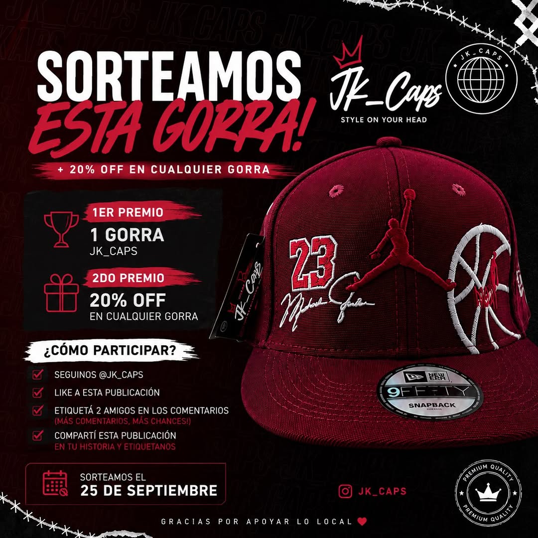Imagen de 🔥 SORTEO JK_CAPS 🔥

Se viene algo lindo… 🧢❤️ 