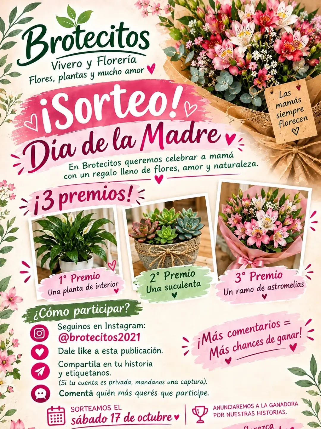 Imagen de 🌸💐 ¡SORTEO ESPECIAL POR EL DÍA DE LA MADRE! 💐🌸