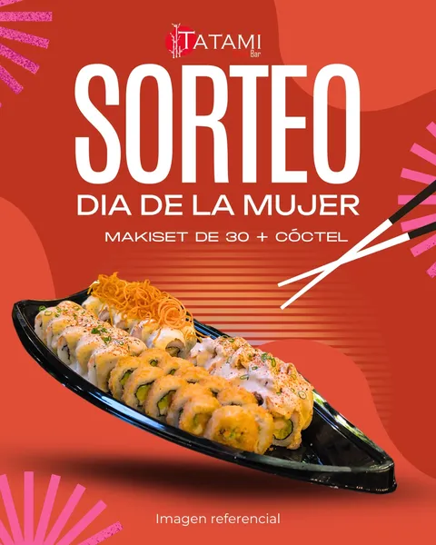 Imagen de Sorteo Flash por el DIA DE LA MUJER 💞🥰💜‼🍱🍣
