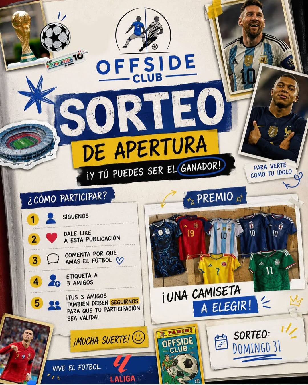 Imagen de ⚽🎉 ¡GIVEAWAY FUTBOLERO! 🎉⚽

¿Listos para ganar u