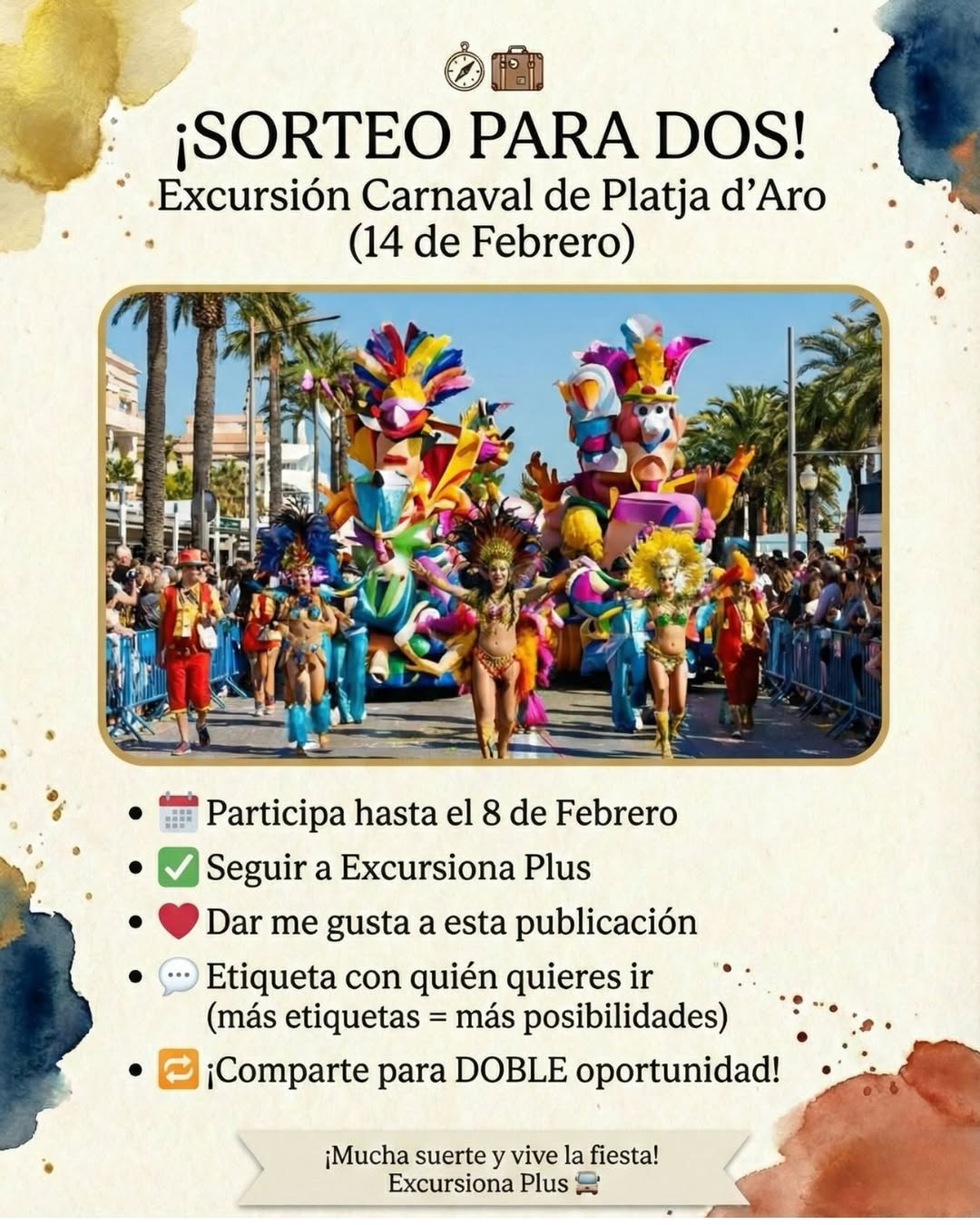 Imagen de ¡SORTEO EXPRESS DE CARNAVAL! 🎉🎭 ¡GANA UN VIAJE PARA 