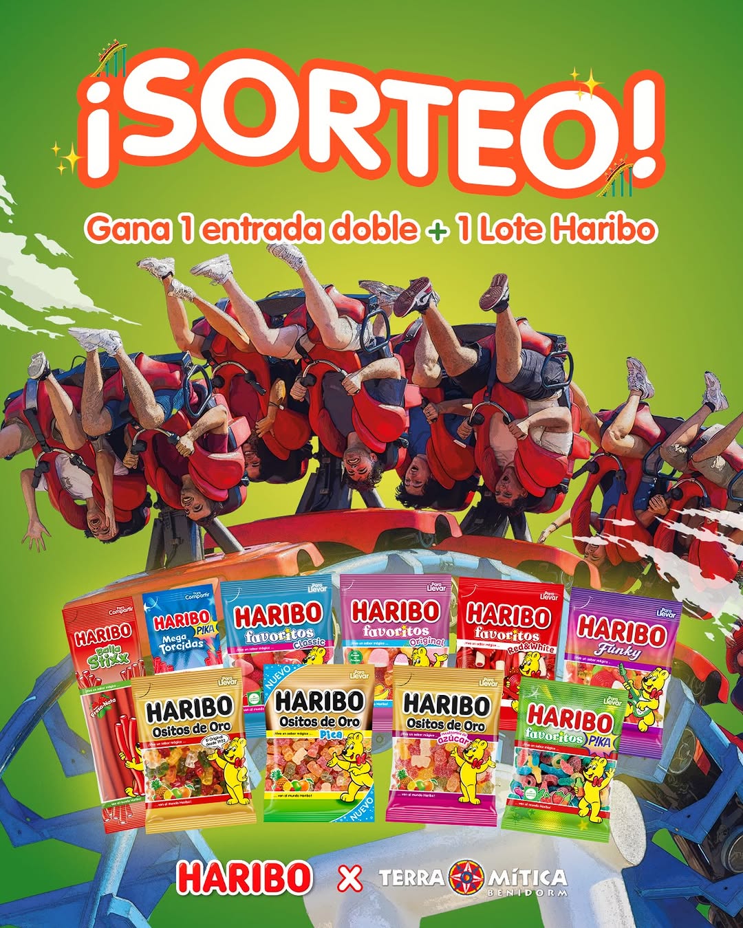 Imagen de ¡SORTEO HARIBO x TERRA MÍTICA! 🎢

Un día de risas en e