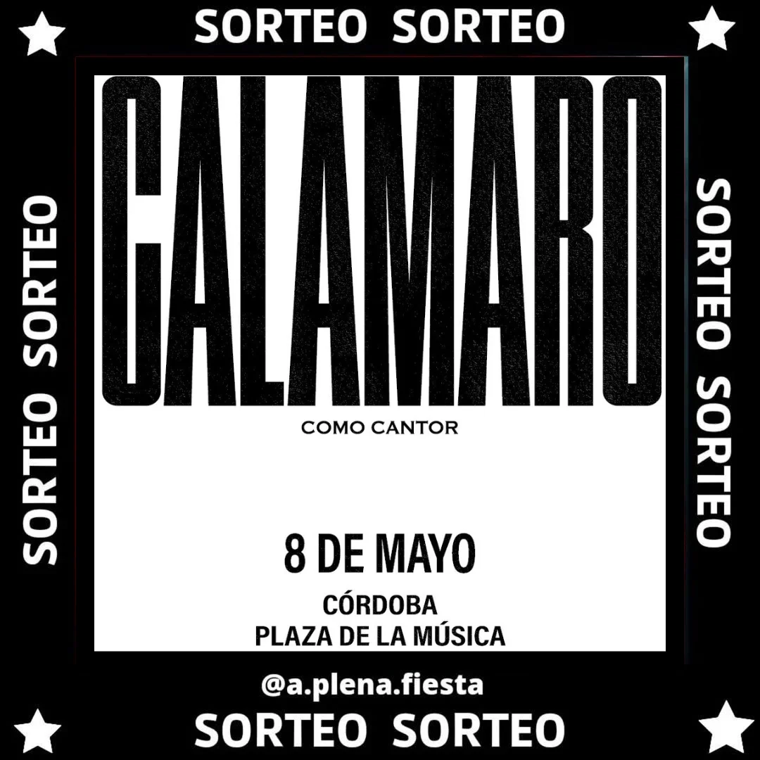 Imagen de SORTEO SORTEO 🍀🍀
- 
🎫ENTRADAS FISICAS @a_calamaro
-