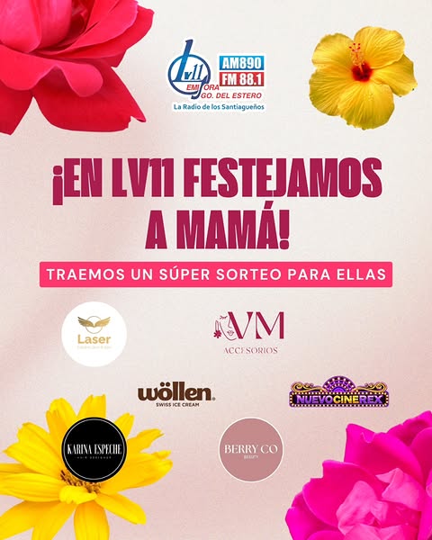 Imagen de 🌸💖 ¡En LV11 festejamos a mamá con un súper sorteo! 