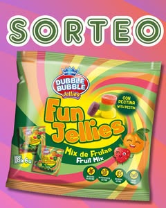 Imagen de 𝕊𝕆ℝ𝕋𝔼𝕆 1 bolsa con 8 bolsitas de Fun Jellie