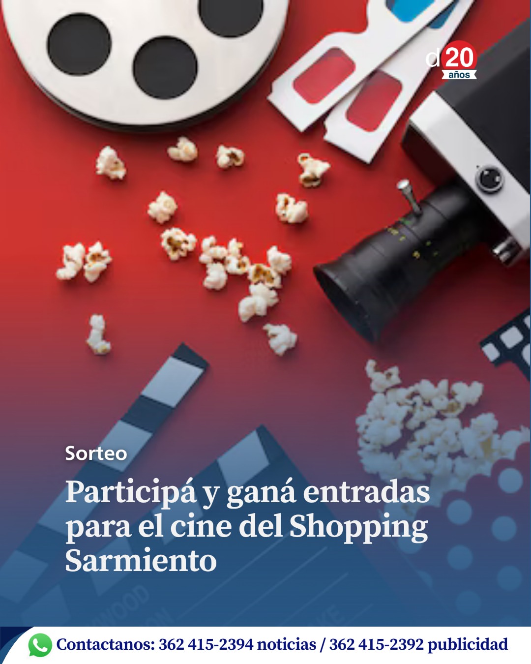 Imagen de Sorteo 🎉

Te regalamos nuevas entradas para el cine del S