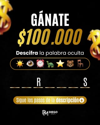 Imagen de 🚨¡Gran sorteo Diego Misti!🚨

¿Quieres ganarte 100 mi