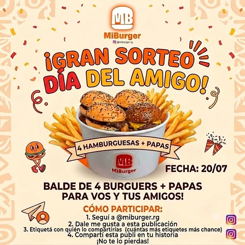Imagen de GRAN SORTEO DÍA DEL AMIGO !!! 🎉🎉

Seguí los pasos pa
