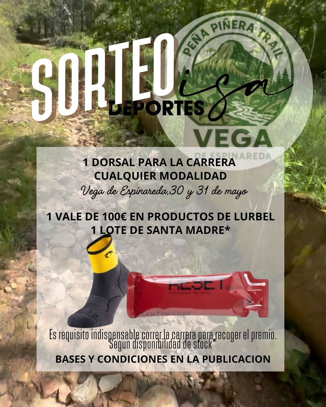 Imagen de 🔥 SORTEO TRAIL PEÑA PIÑERA 🔥 

¿Quieres correr en V