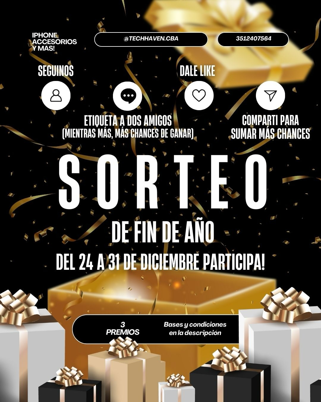 Imagen de 🎉 SORTEO TECH HAVEN 🎉

BASES Y CONDICIONES

Nos pusimo