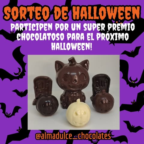Imagen de SORTEO HALLOWEN 2025 en @almadulce_chocolates !!! 

Vamos a 