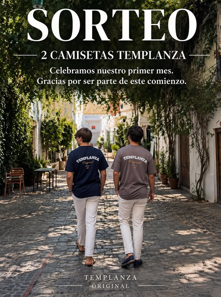 Imagen de 🎁 SORTEO 2 CAMISETAS TEMPLANZA

Celebramos nuestro primer