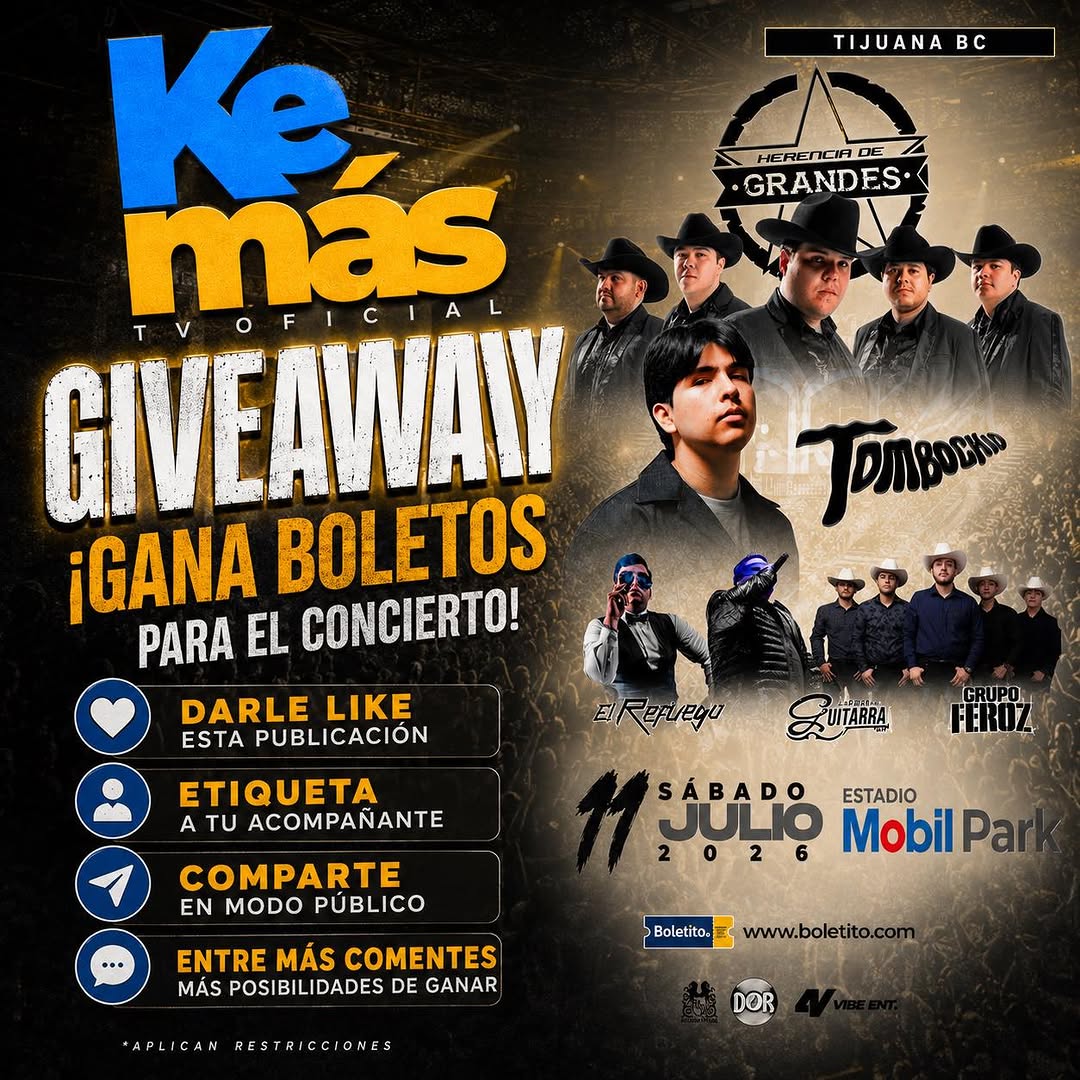 Imagen de 🚨🎟️ ¡GIVEAWAY! 🎟️🚨

Asiste al gran conciert