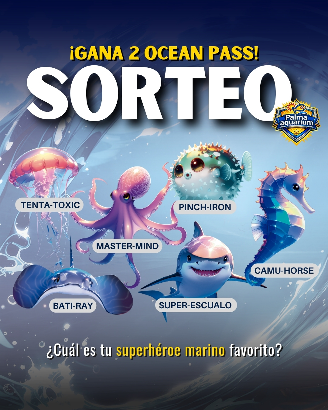 Imagen de 🎉 ¡SORTEO! 🎉🐠Sorteamos 2 pases anuales - Ocean Pas