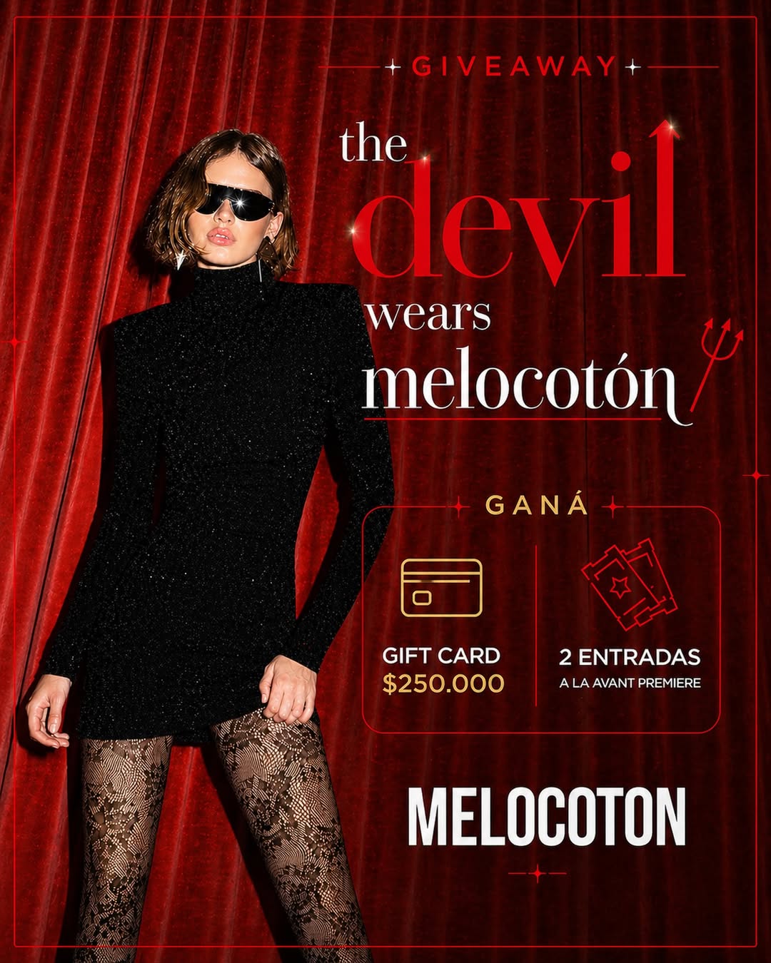 Imagen de ✨ GIVEAWAY ✨
The devil wears… Melocotón 🖤👠🔱
