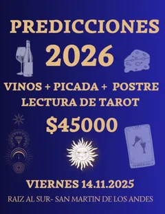 Imagen de ✨ 🎁 ¡SORTEO! NOCHE DE VINO, PICADA Y TAROT | PREDICCIO